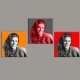  Pop Color 10 personnalisé sur 3 cadres avec 3 photos max 