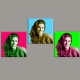  Pop Color 20 personnalisé sur 3 cadres avec 3 photos max 